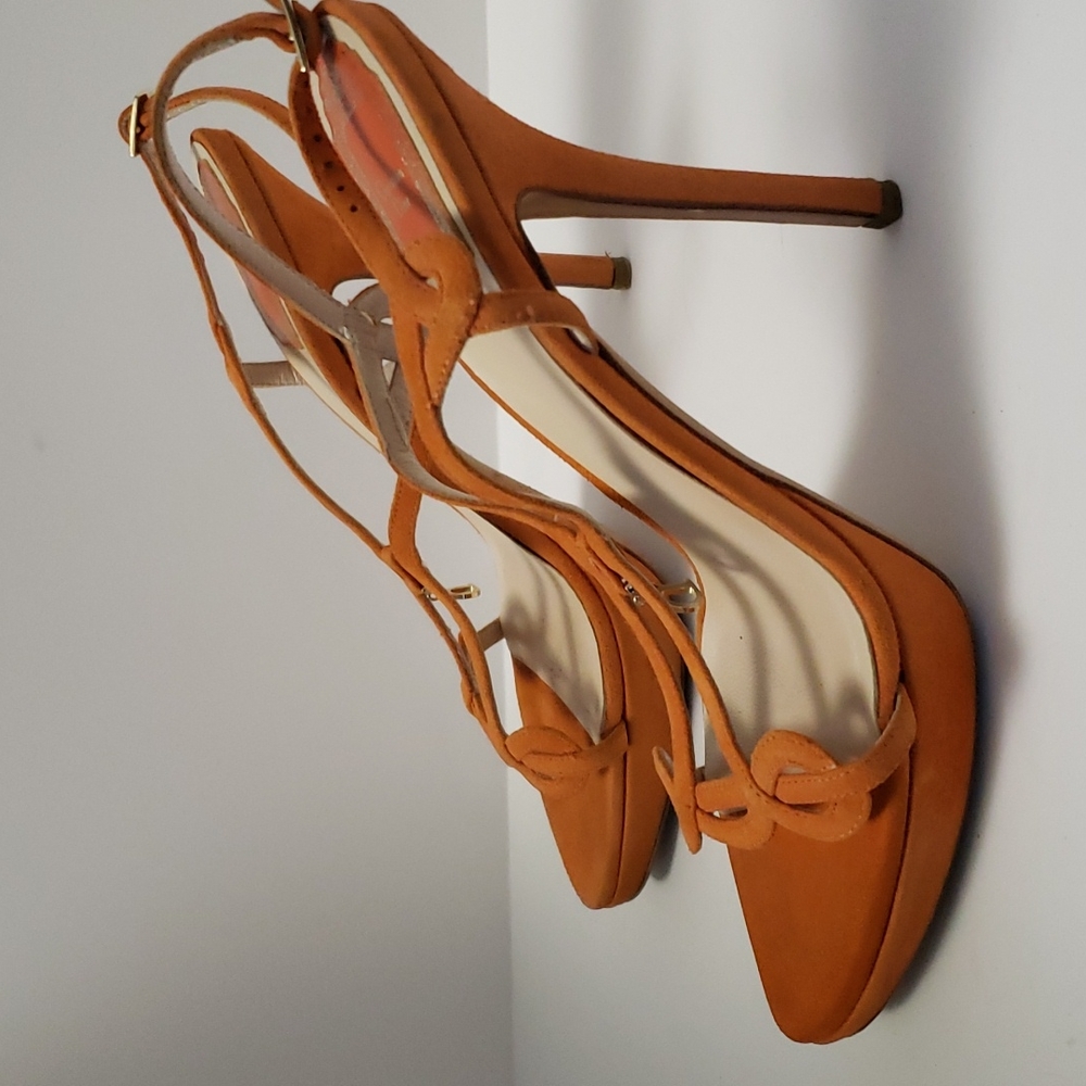 DIOR Orange Suede Heels - Picture 2 of 15